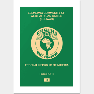 Nigeria passport Posters and Art